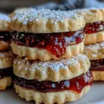 jam filled sandwich cookies - featured image