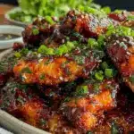 Korean BBQ chicken wings - featured image
