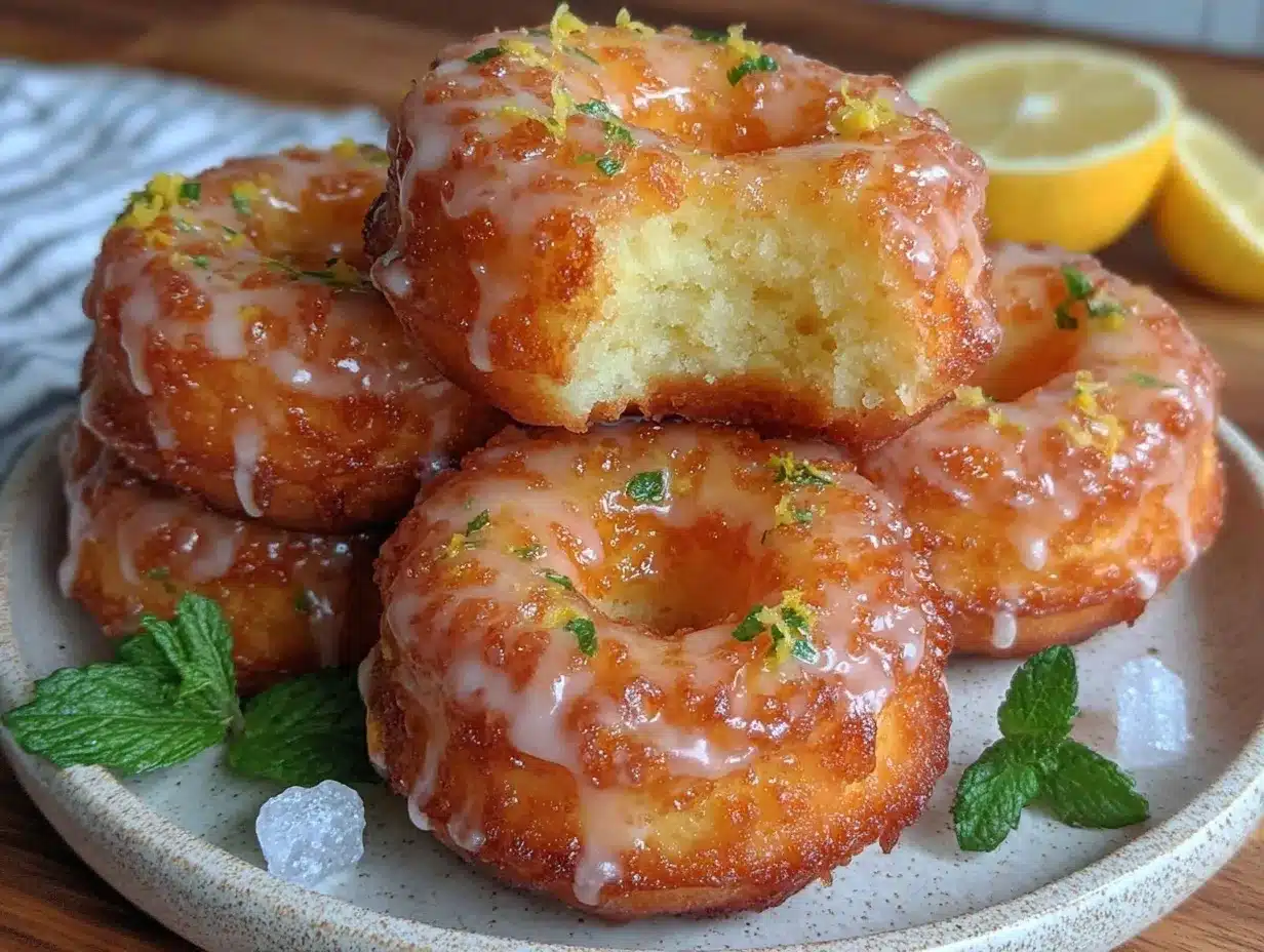 lemon donuts recipe preparation steps