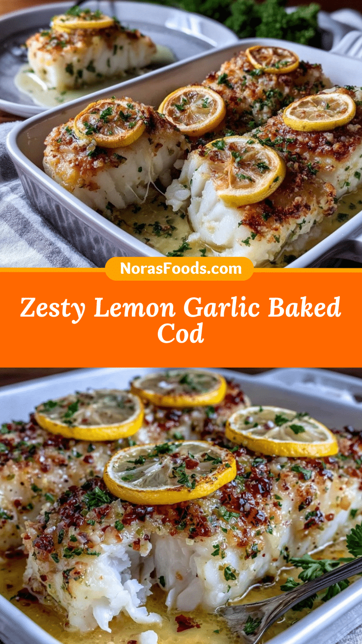 lemon garlic baked cod recipe