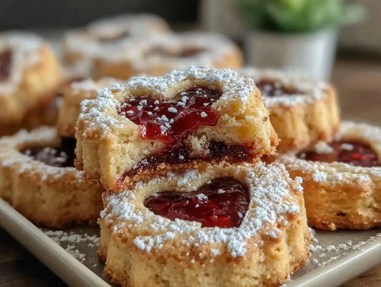 Linzer cookies preparation steps