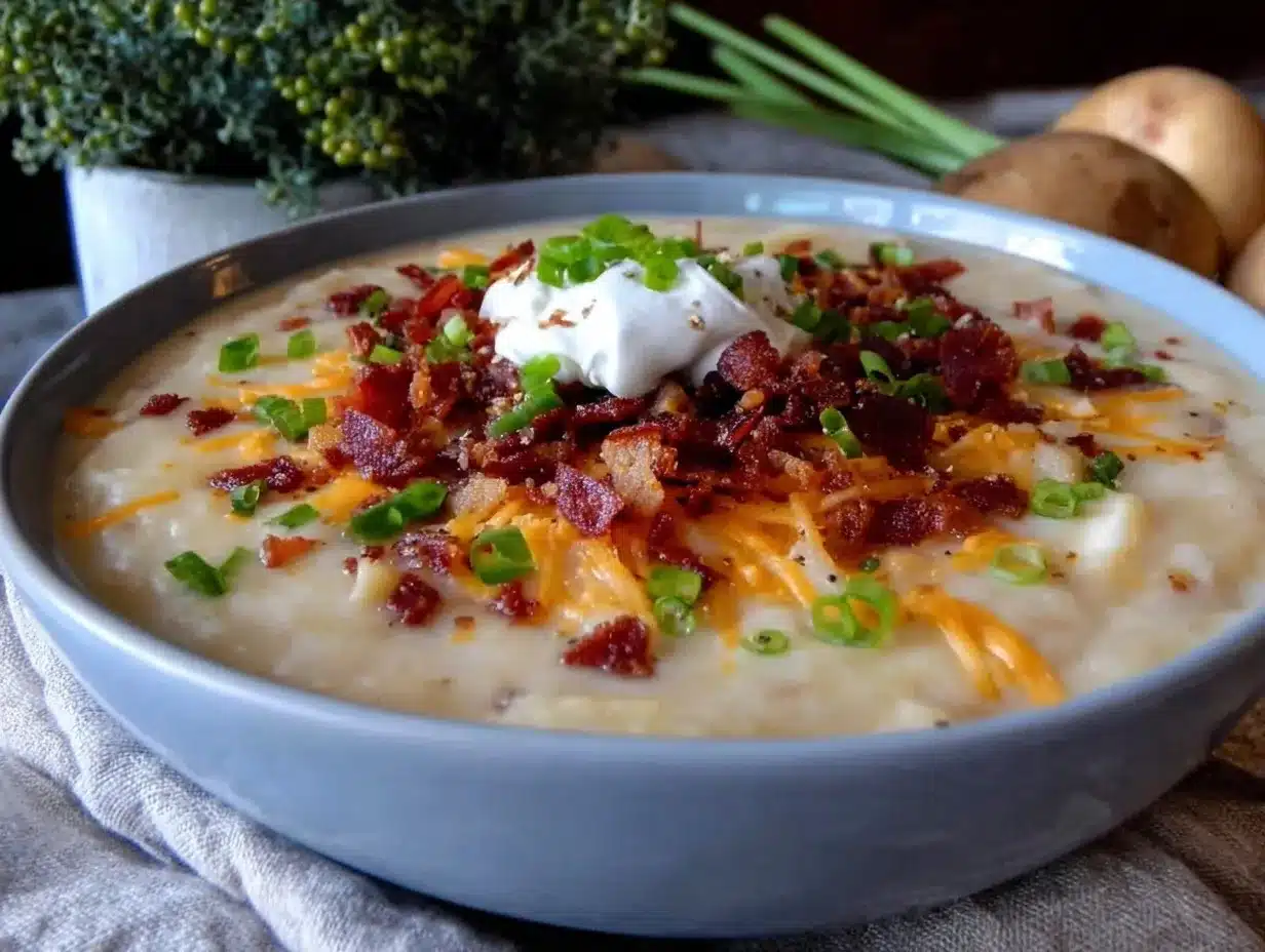 loaded potato soup preparation steps