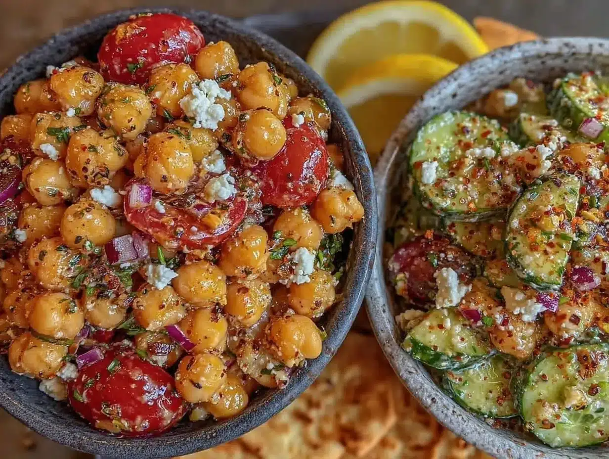 Mediterranean Chickpea Salad preparation steps