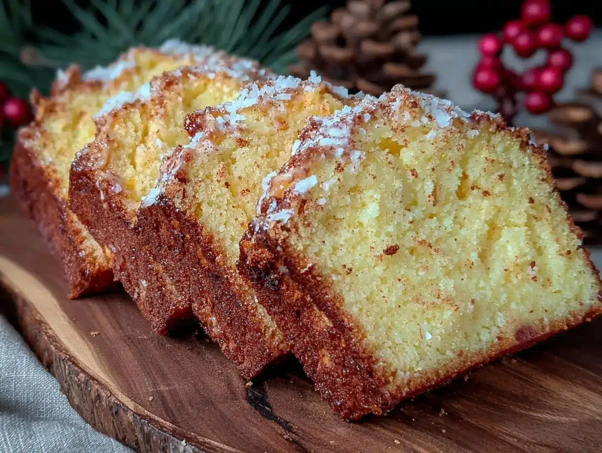 moist creamy eggnog pound cake preparation steps