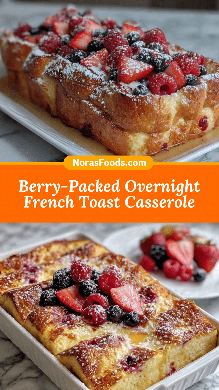 overnight French toast casserole with berries recipe