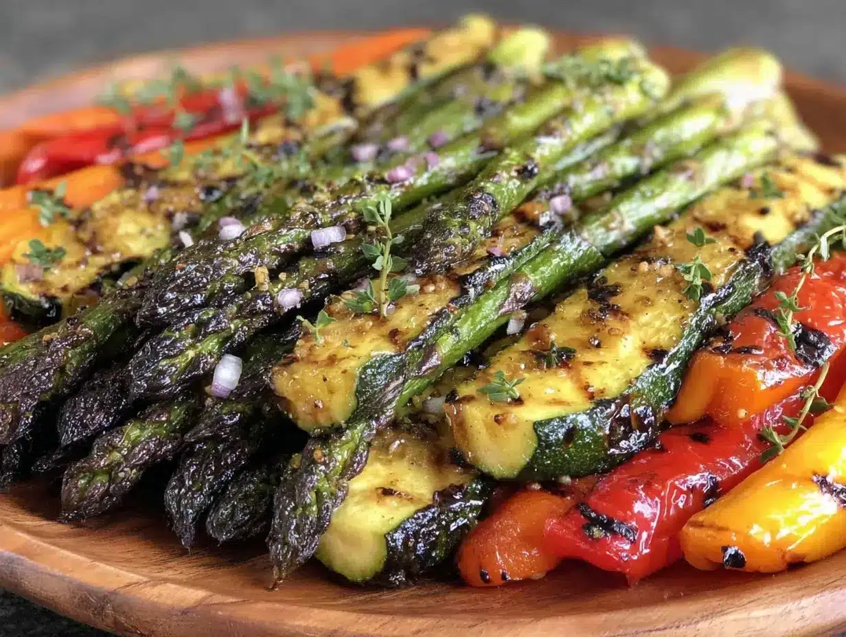 perfectly grilled spring vegetables preparation steps