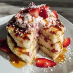 pink velvet pancakes - featured image