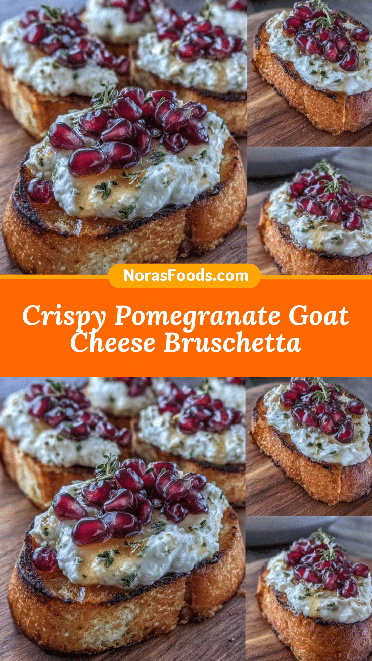 pomegranate goat cheese bruschetta recipe