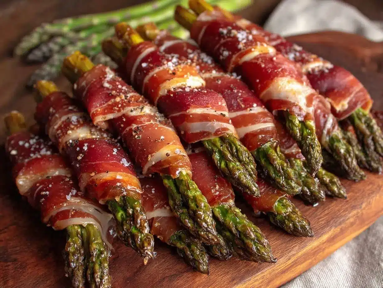 prosciutto wrapped asparagus preparation steps