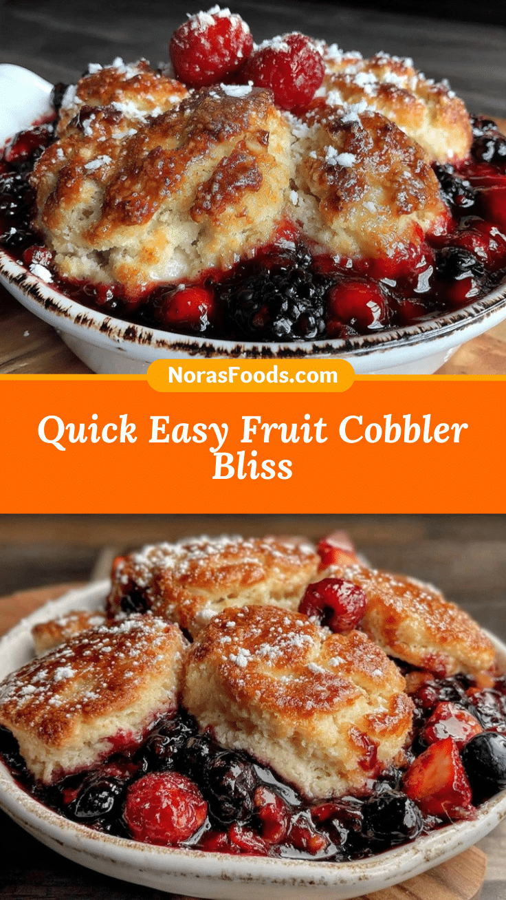 quick easy fruit cobbler bliss recipe