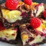Raspberry Swirl Cheesecake Brownies - featured image