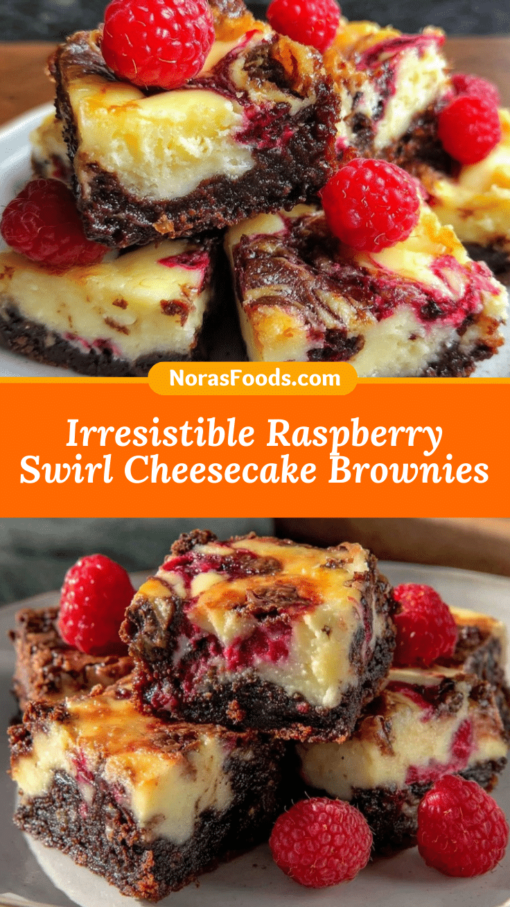 Raspberry Swirl Cheesecake Brownies recipe