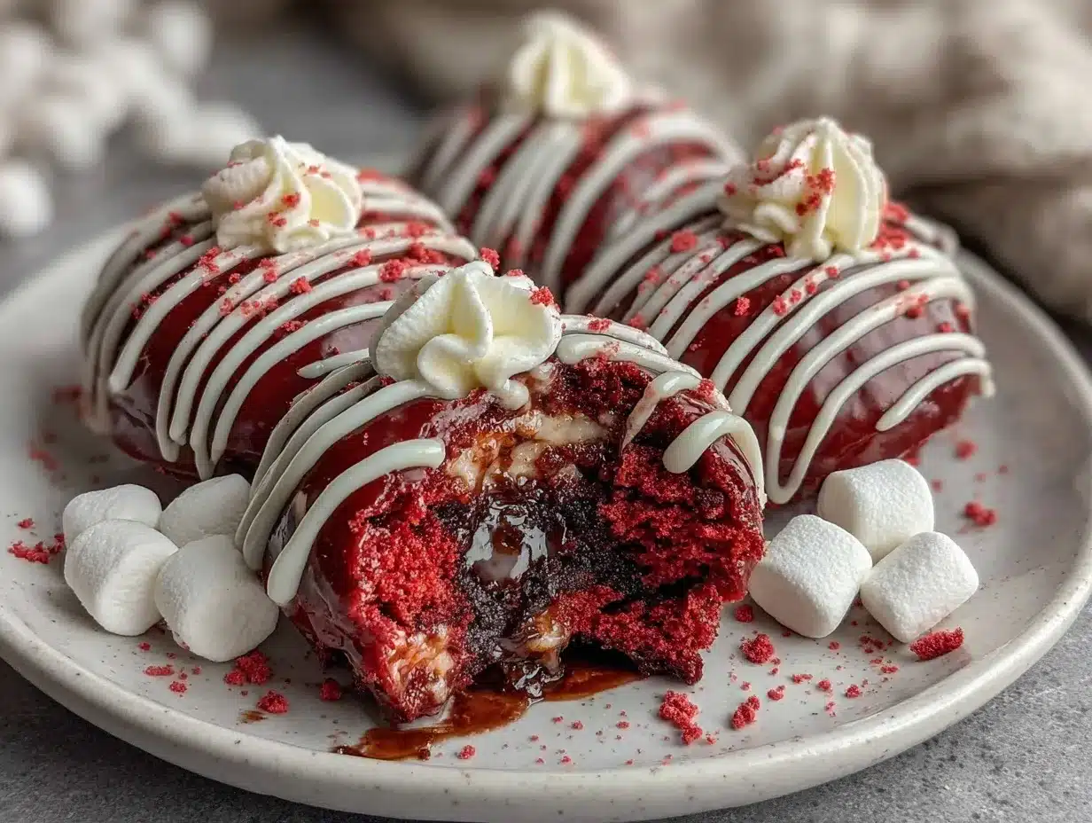 red velvet hot chocolate bombs preparation steps