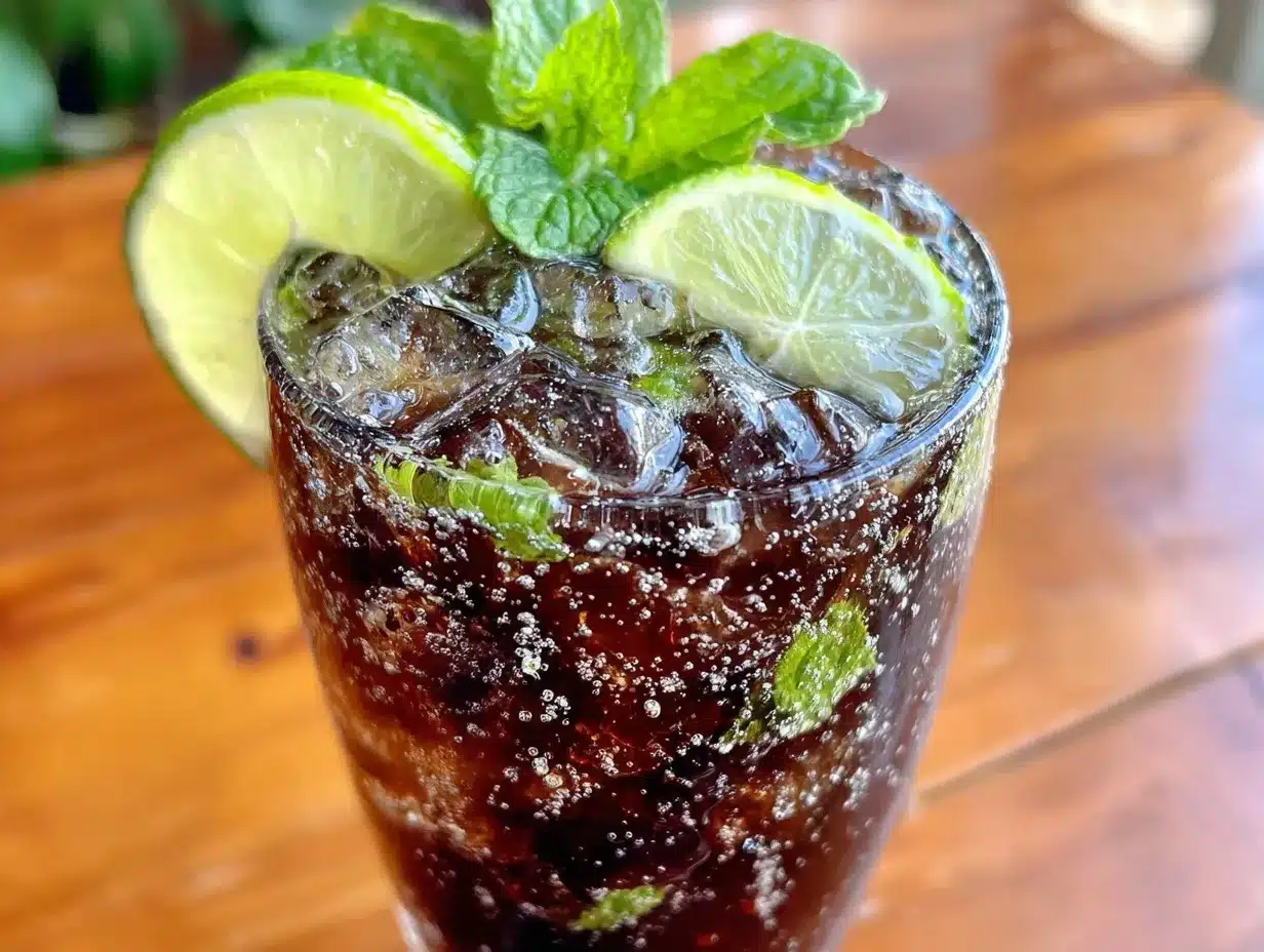 Refreshing Midnight Mojito Cocktail Recipe preparation steps