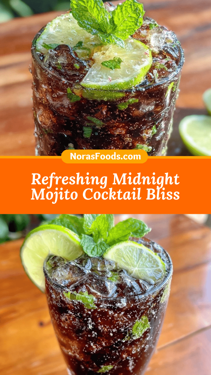 Refreshing Midnight Mojito Cocktail Recipe recipe