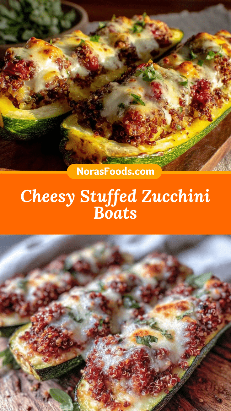 savory cheesy stuffed zucchini boats recipe
