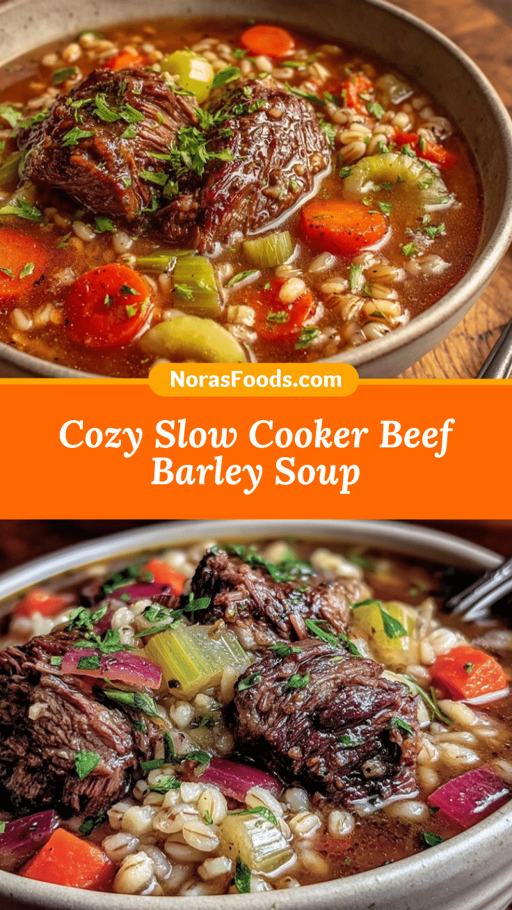 slow cooker beef and barley soup recipe