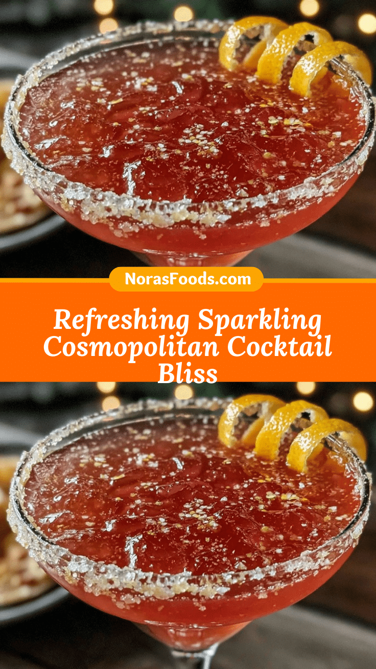 sparkling cosmopolitan cocktail recipe