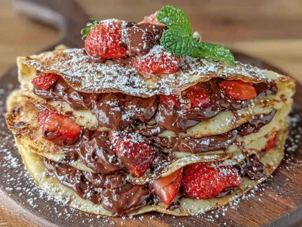 Strawberry Nutella crepes - featured image