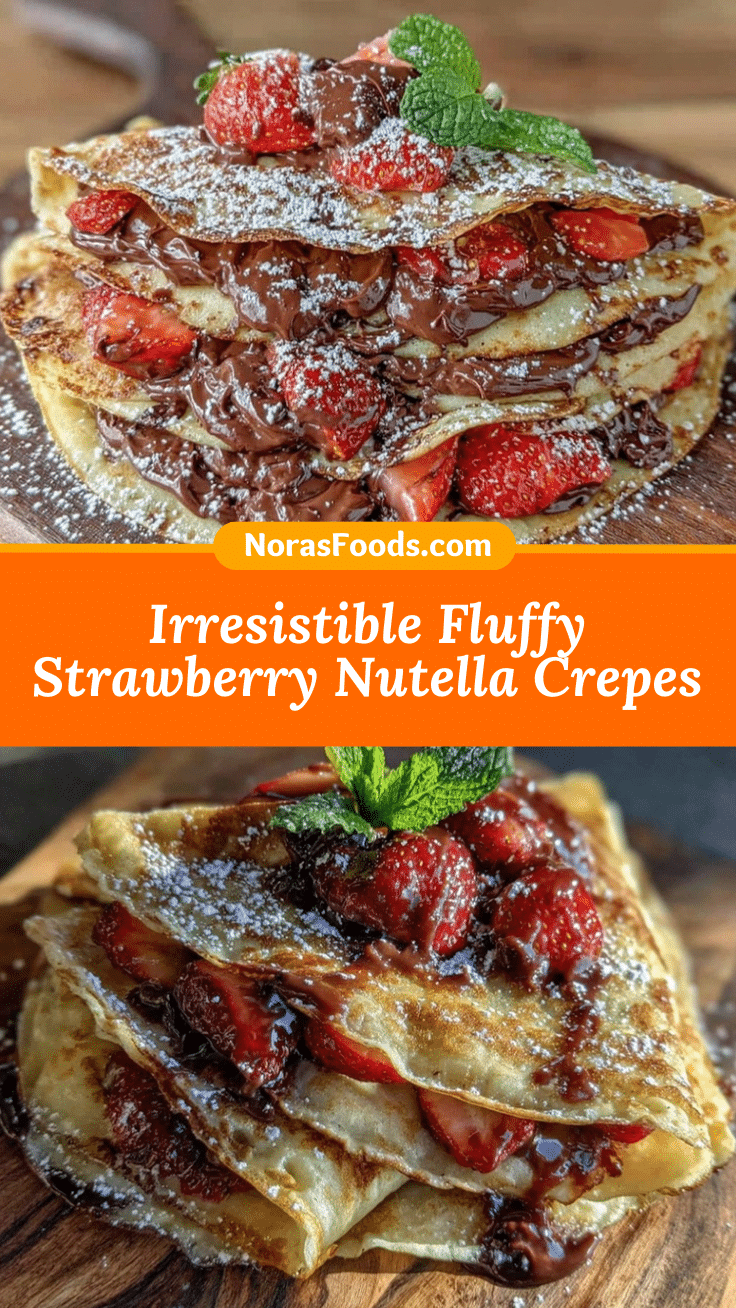 Strawberry Nutella crepes recipe