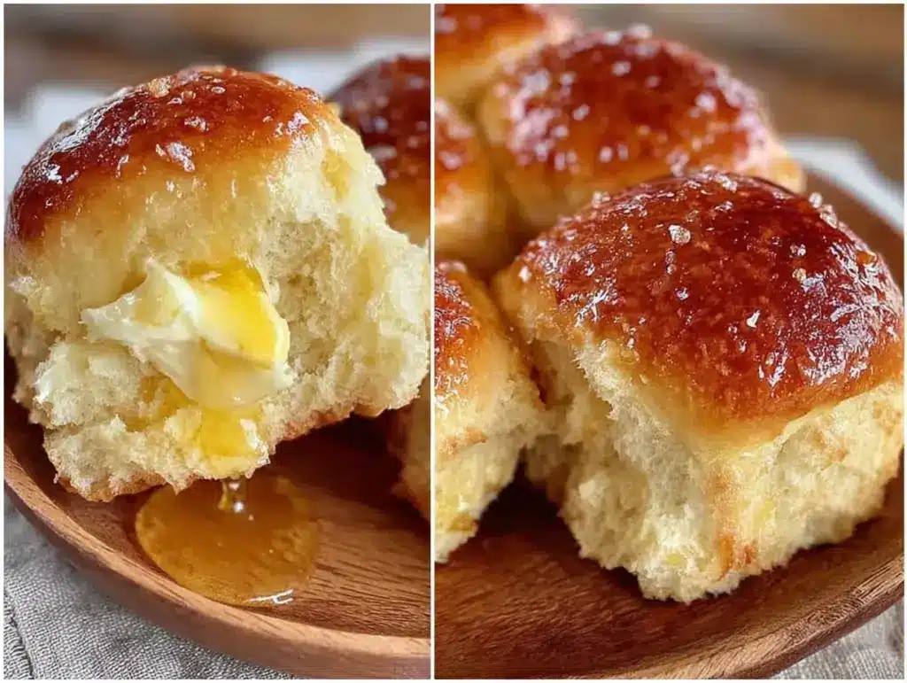 tender dinner rolls with sweet honey butter - featured image
