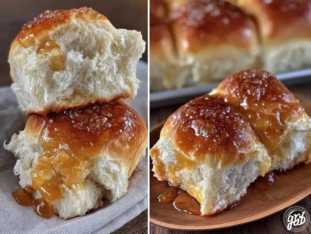 tender dinner rolls with sweet honey butter preparation steps