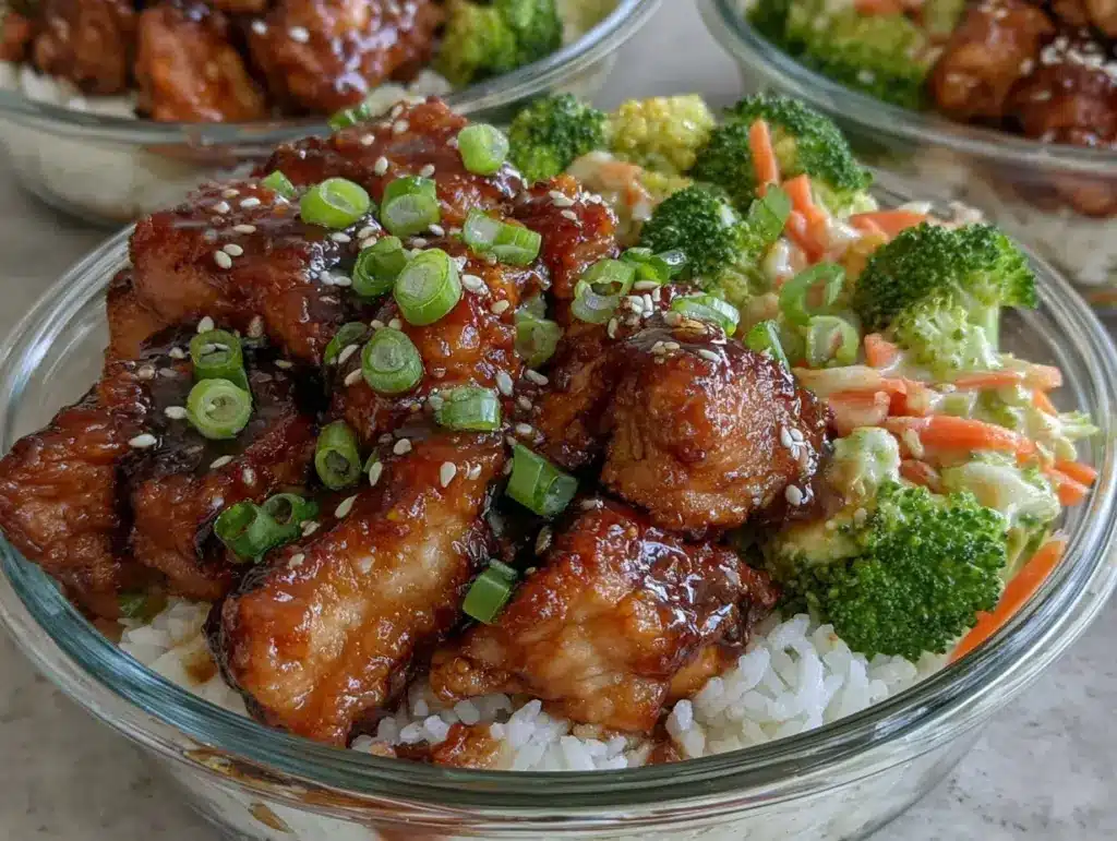 teriyaki chicken bowls - featured image