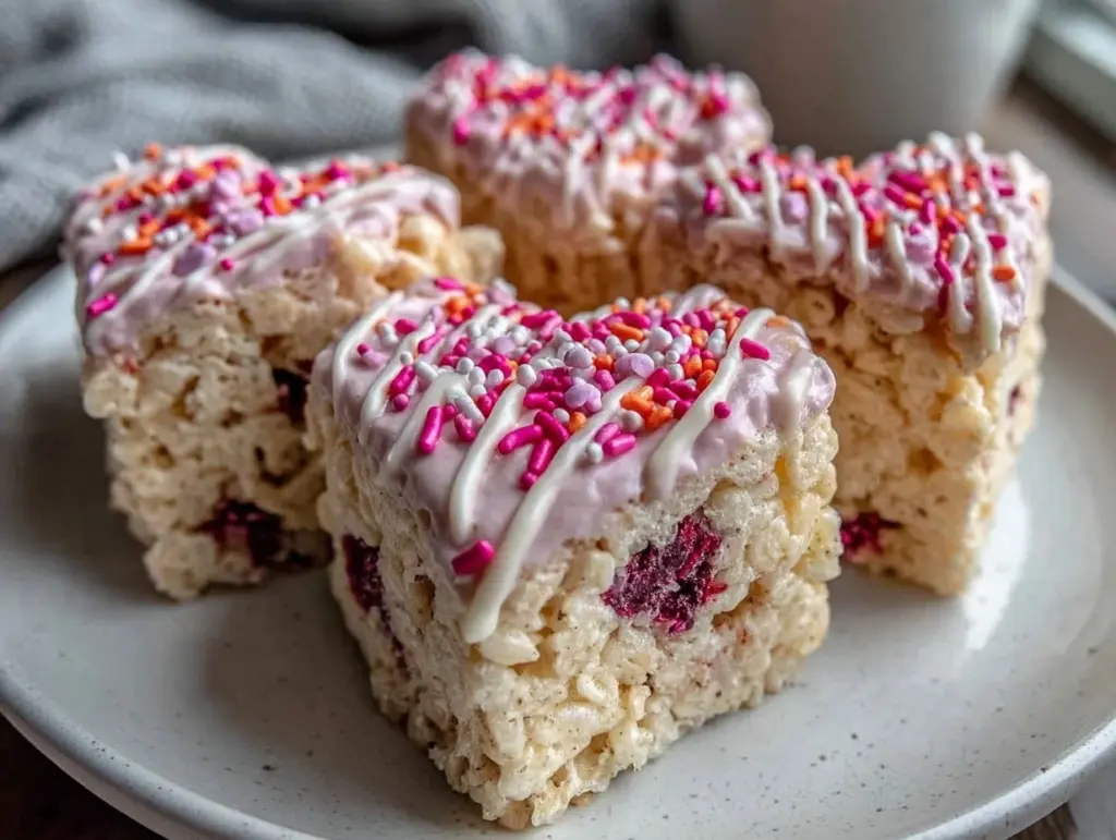 Valentine’s Day Rice Krispie Treats - featured image