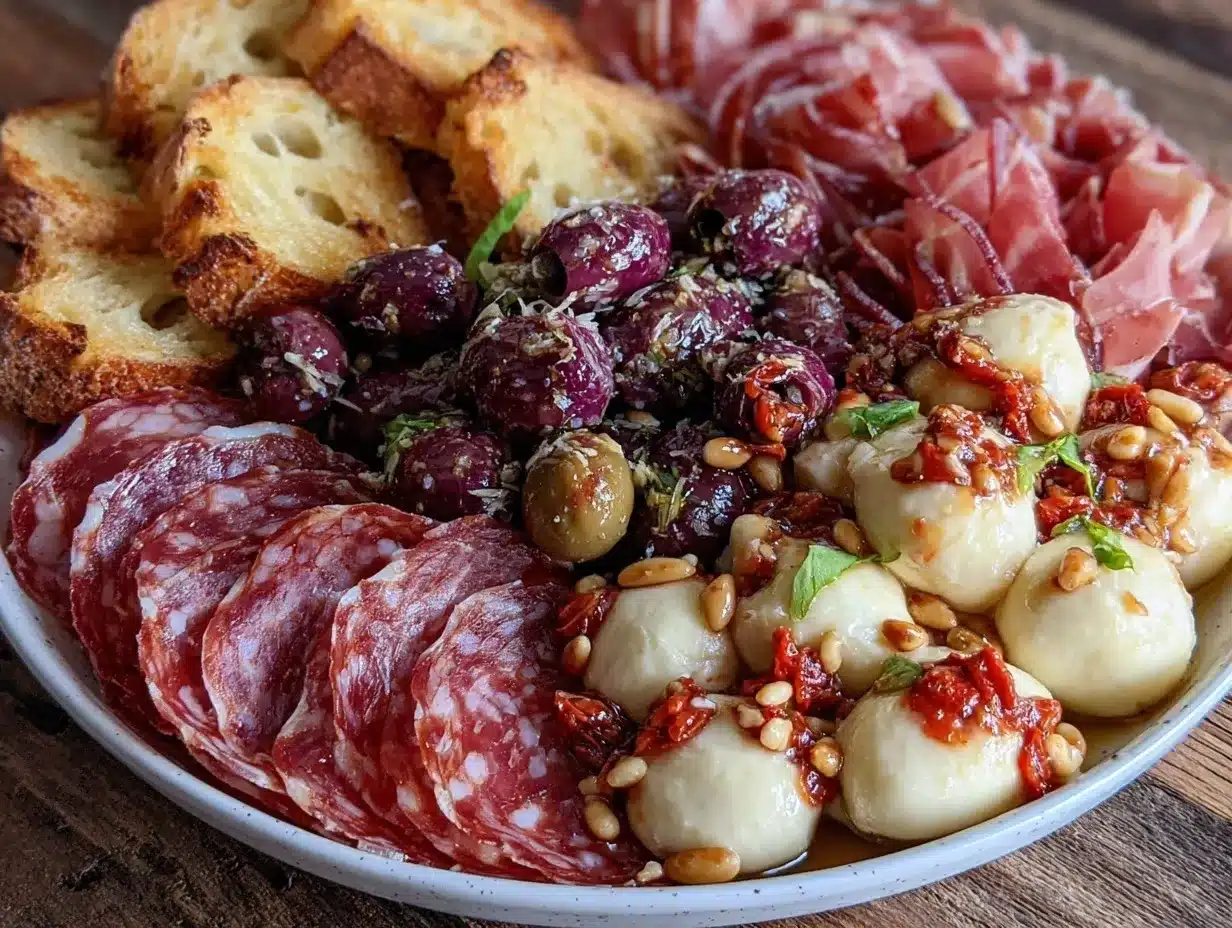 valentines antipasto platter preparation steps