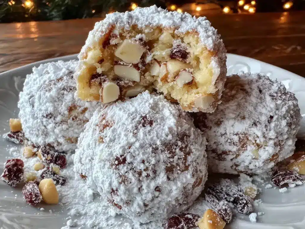 White Chocolate Macadamia Snowballs - featured image
