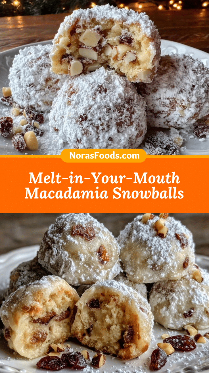 White Chocolate Macadamia Snowballs recipe