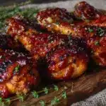 bourbon bbq chicken drumsticks - featured image