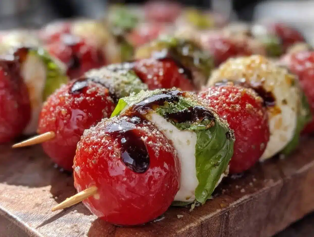 Caprese Salad Skewers preparation steps
