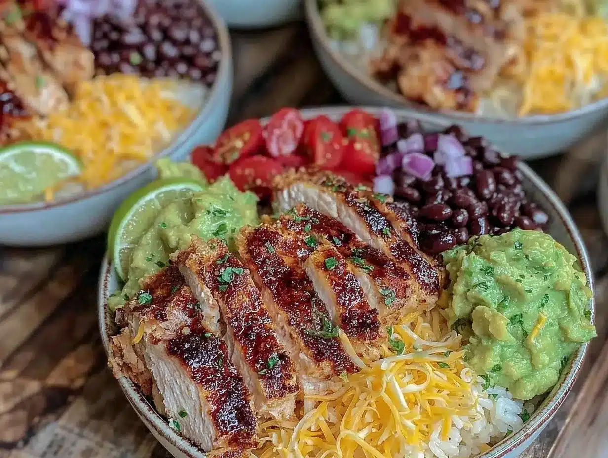 chicken burrito bowls recipe preparation steps