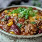 cozy crockpot taco soup with ranch seasoning - featured image