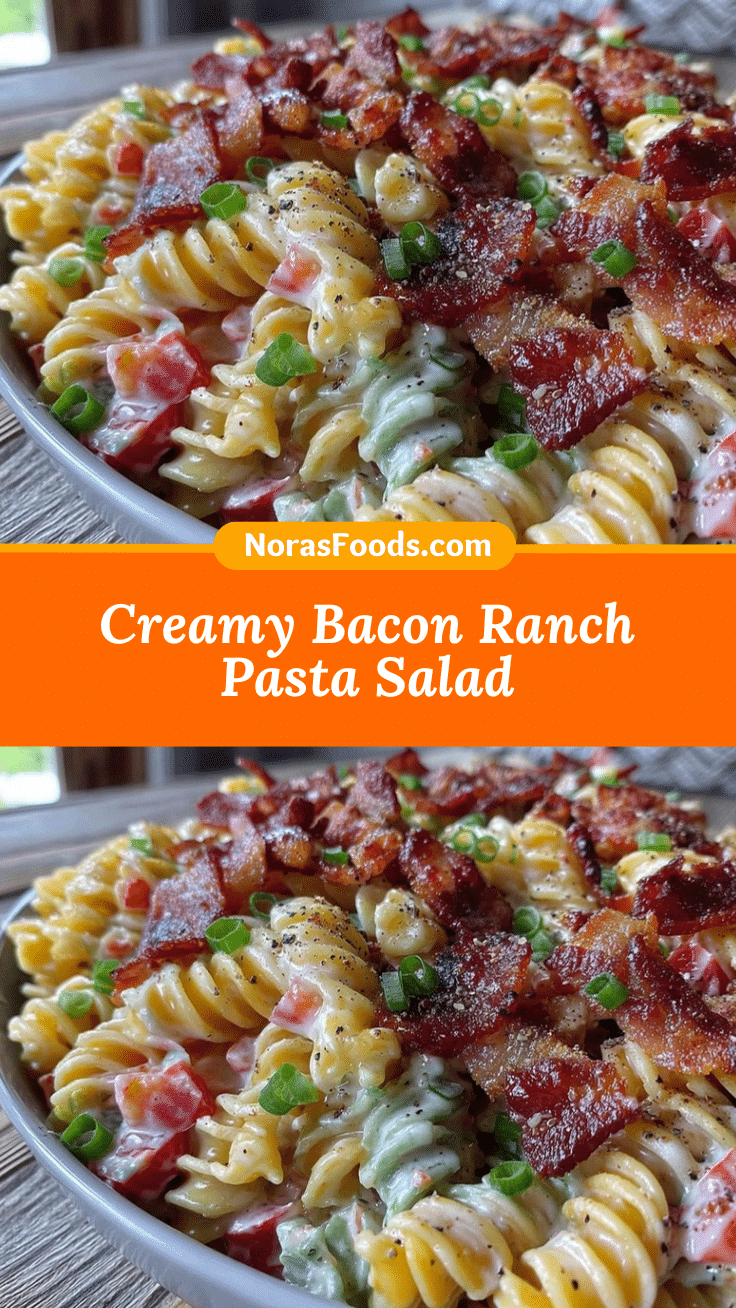 creamy bacon ranch pasta salad recipe