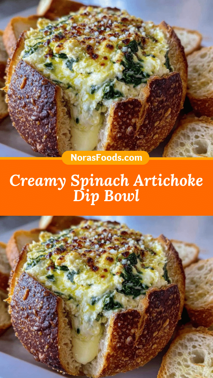 creamy spinach artichoke dip bread bowl recipe