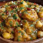 creamy vegan butter chicken with chickpeas - featured image