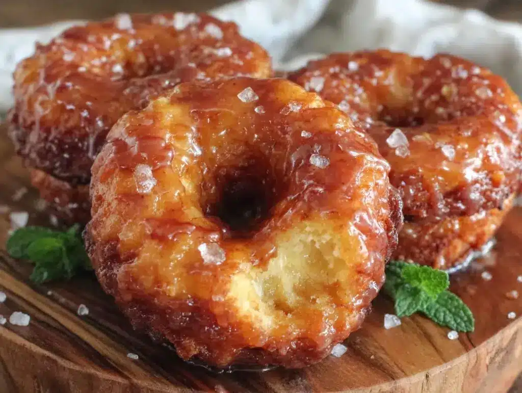 crispy air fryer donuts - featured image