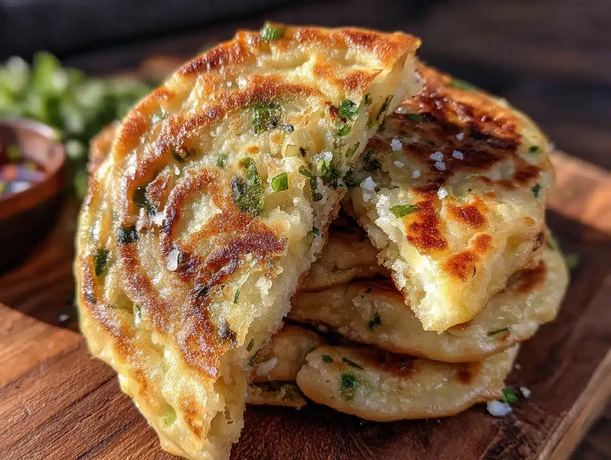crispy chinese scallion pancakes preparation steps
