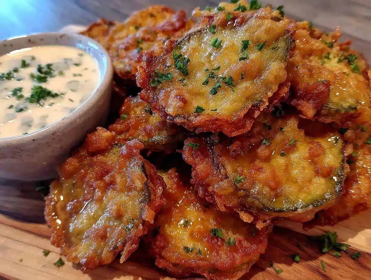 crispy fried pickles preparation steps