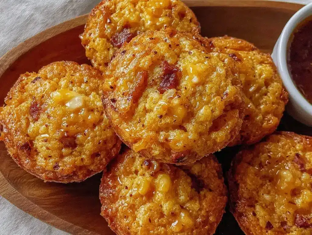 crispy mini corn dog muffins - featured image