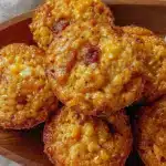 crispy mini corn dog muffins - featured image