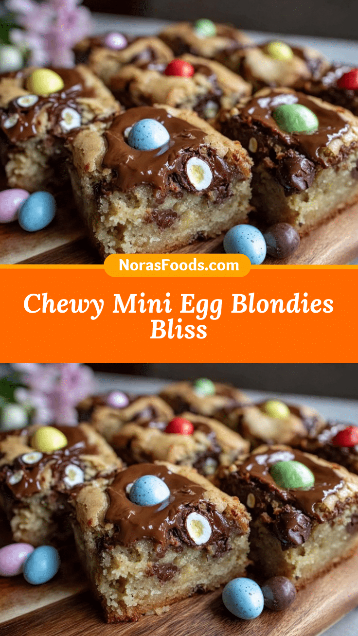 crispy mini egg blondies recipe