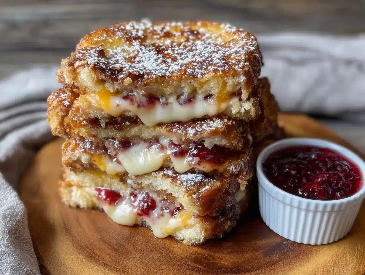 crispy Monte Cristo sandwich preparation steps