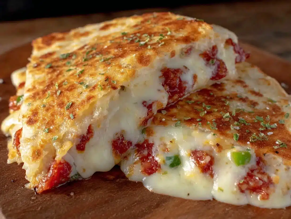 crispy pizza quesadillas preparation steps