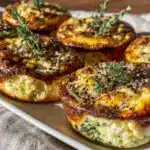 easy creamy crustless spinach quiche - featured image