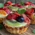 easy creamy mini fruit tarts - featured image
