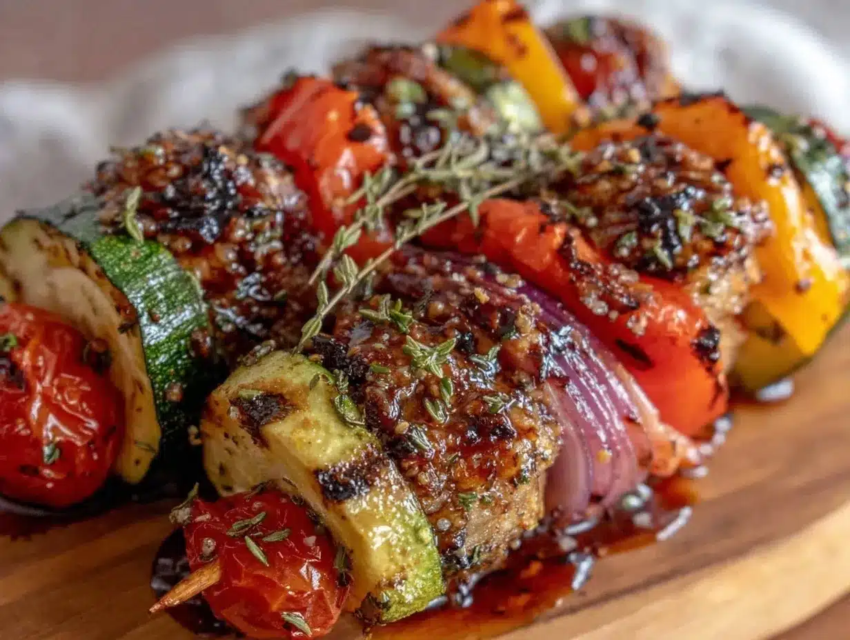 easy grilled vegetable skewers preparation steps