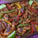 easy sheet pan fajitas - featured image